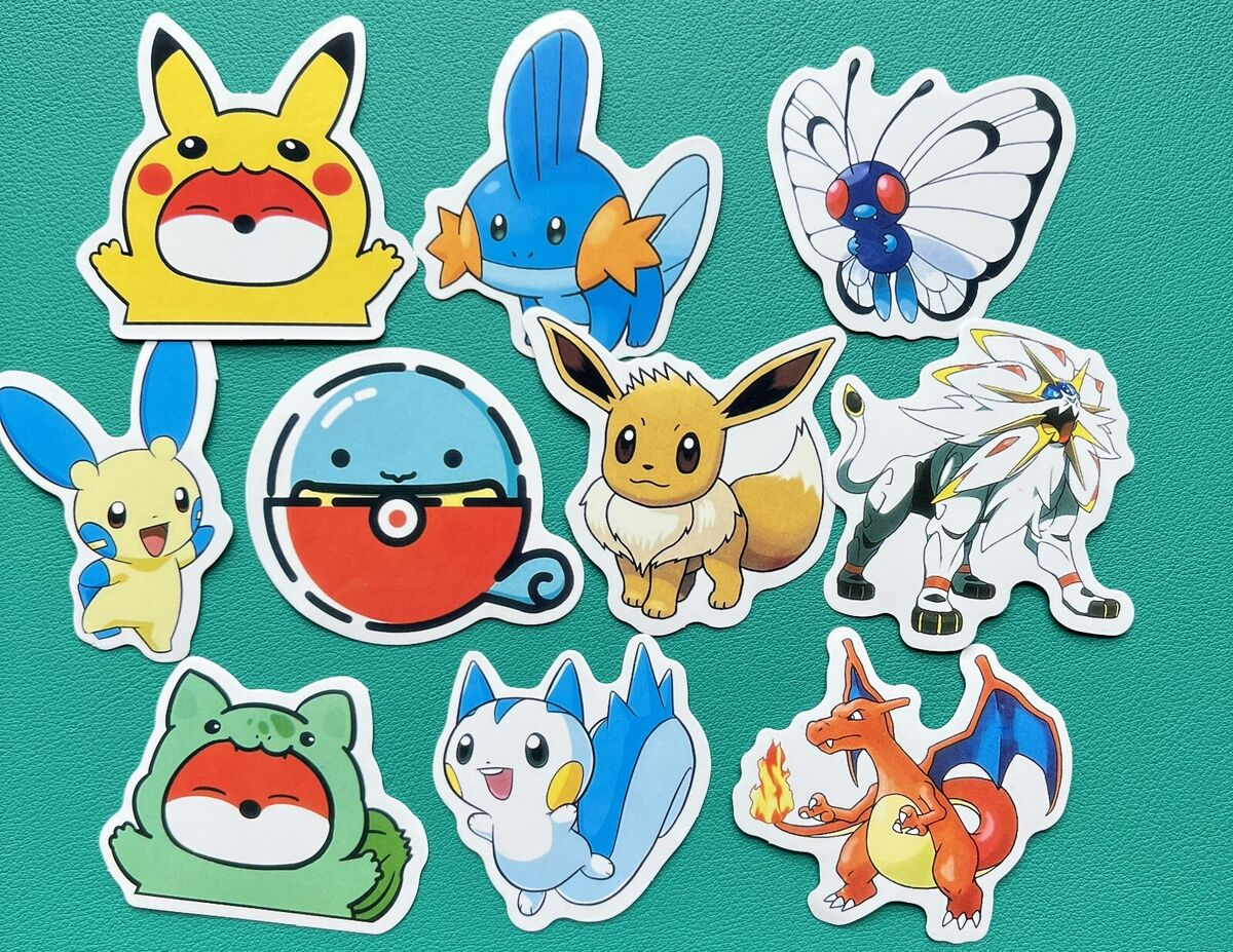 Blue Cute Pokémon Anime Stickers: A Blend of Nostalgia